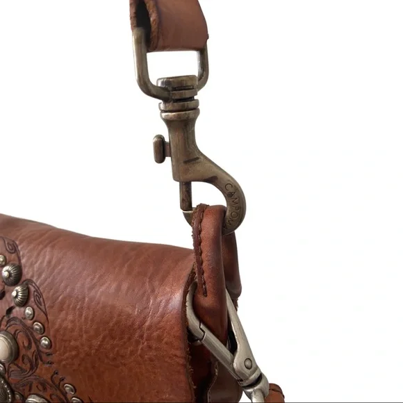 Campomaggi Metal and Gemstone Leather Bag